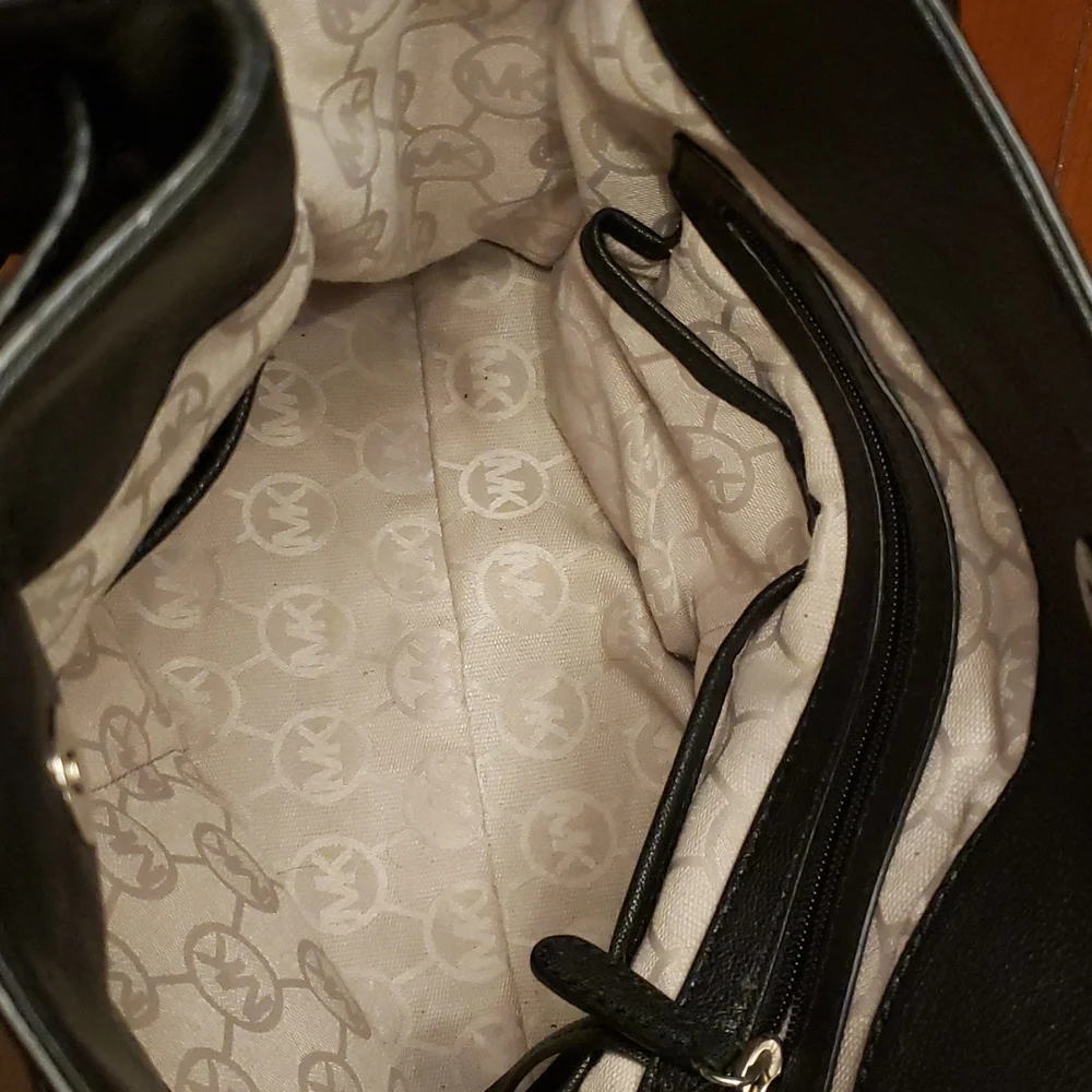 Michael Kors Hamilton Tote Bag Black Leather - Picture 5 of 7